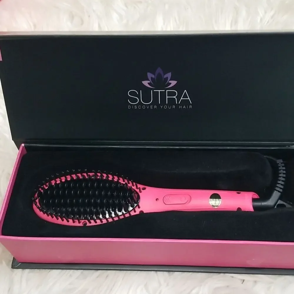 NEW! Sutra Petit Electric Heat Brush- Pink